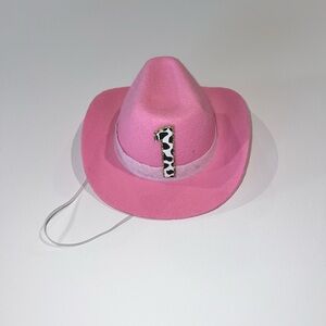 Pink Babies Cowboy Hat with Cow Print Number One